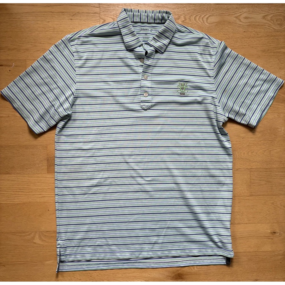 Johnnie-O Whitemarsh Valley Country Club Golf Polo Shirt Medium Performance